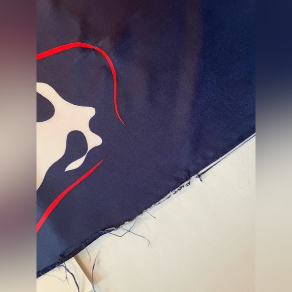 Vintage Set of Blue, Red, and White Scarves - Picture 7 of 11